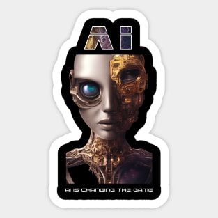 Unlock the potential of AI, unlock the future. Sticker